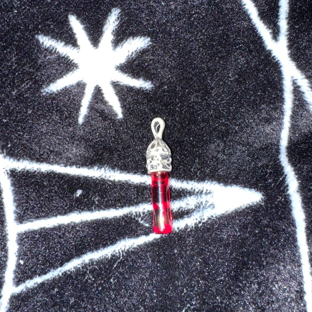 Blood vial antique vampire pendant
